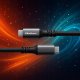 Kabel USB4 Ultra-Fast | USB-C PD 240W | Thunderbolt 3/4 | 4K |   40Gb/s | 1m | Czarny 3