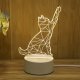 Lampka LED 3D Kot na prezent 2