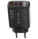 76-030# Ładowarka sieciowa gniazdo usb + usb-cx2 pd 65w gan czarna 2