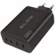 76-031# Ładowarka sieciowa gniazdo usb-cx4 pd 100w gan czarna 1
