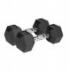Hantle żeliwne gumowane HEX 2x7.5 kg REBEL ACTIVE 1