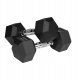 Hantle żeliwne gumowane HEX 2x7.5 kg REBEL ACTIVE 2