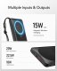 VEGER powerbank 10000 mAh z ładowaniem indukcyjnym kompatybilny z MagSafe PD QC3.0 2A 20W MagOn (VP1151 / W1151) czarny 3