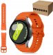 Pasek Silicone Band do Galaxy Watch 7/FE/6/5/4 Classic - pomarańczowy 1