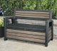 Skrzynia ogrodowa Keter Ławka do przechowywania Deco Garden Bench 227L z drewna jesionowego 7290112641977 2