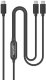 Kabel USB Manhattan USB-C - 2x USB-C 2 m Czarny (355810) 4