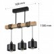 Lampa sufitowa wisząca LOFT dębowa 35W 5
