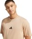 Koszulka męska adidas Essentials Small Logo Single Jersey beżowa JX5657 M 5