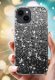 Etui do iPhone 13 | 14 silikonowe BROKAT DIAMOND Szkło ochronne na ekran 9H 2