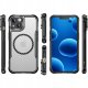 Etui do iPhone 13 |do MagSafe, Czarne Matowe, Trwałe, Wzmacniane| + Szkło 12