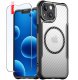 Etui do iPhone 13 |do MagSafe, Czarne Matowe, Trwałe, Wzmacniane| + Szkło 6