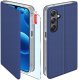 krainaGSM Etui z klapką do Samsung A26 5G Zamykane Granatowe Futerał + Szkło 9H 1