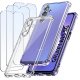 krainaGSM ZESTAW Etui do Samsung A25 5G ANTI-SHOCK CLEAR WZMACNIANE + 3 SZTUKI SZKŁO 1