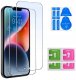 ZESTAW Etui do iPhone 13 | 14 Matowe Czarne Silikon 2 SZTUKI SZKŁO 8
