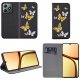 krainaGSM Etui do Realme C61 | C63 MAGNET WZORY CASE PORTFEL + SZKŁO 9H 3
