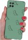 krainaGSM Etui do Samsung Galaxy A12|M12 WZORY |SILIKONOWE MATT CASE + SZKŁO 9H 1