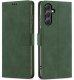 ETUI Z KLAPKĄ do Samsung A55 5G | ZIELONE ZAMYKANE CASE + SZKŁO 1