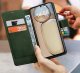 ETUI Z KLAPKĄ do Samsung A55 5G | ZIELONE ZAMYKANE CASE + SZKŁO 2