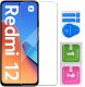 krainaGSM Etui do Xiaomi Redmi 12 4G WZORY |SILIKONOWE MATT CASE + SZKŁO 9H 4