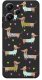 krainaGSM Etui do Xiaomi Redmi 12 4G WZORY |SILIKONOWE MATT CASE + SZKŁO 9H 3