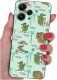krainaGSM Etui do Xiaomi Redmi 12 4G WZORY |SILIKONOWE MATT CASE + SZKŁO 9H 1