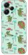 krainaGSM Etui do Xiaomi Redmi 12 4G WZORY |SILIKONOWE MATT CASE + SZKŁO 9H 3