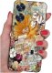 ETUI do Realme C55 WZORY |SILIKONOWE MATT CASE + SZKŁO 9H 1