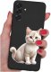 krainaGSM ETUI do Samsung A36 5G | wzory | SILIKONOWE MATT CASE + SZKŁO 9H 1