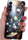 krainaGSM ETUI do Samsung A36 5G | wzory | SILIKONOWE MATT CASE + SZKŁO 9H 1