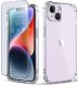 Etui PANCERNE do APPLE iPhone 13 / 14 SILIKON A-SHOCK CLEAR CASE + SZKŁO 9H 1