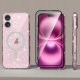 Etui do Apple iPhone 16 BROKATOWE do MagSafe CLEAR SHINE Szkło na ekran 3