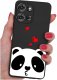 Etui do Motorola G75 5G | WZORY | SILIKONOWE MATT SZKŁO 9H 1