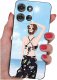 krainaGSM Etui do Motorola G75 5G | wzory | silikonowe matowe szkło 9H 1