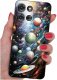 krainaGSM Etui do Motorola G75 5G | WZORY | SILIKONOWE MATT SZKŁO 9H 1