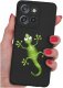 Etui do Motorola Moto EDGE 50 Neo WZORY |SILIKONOWE MATT CASE + SZKŁO 9H 1