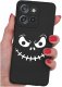 Etui do Motorola Moto EDGE 50 Neo WZORY |SILIKONOWE MATT CASE + SZKŁO 9H 1