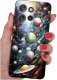 krainaGSM Etui do Motorola Moto EDGE 50 Neo Wzory | SILIKONOWE MATT CASE + SZKŁO 9H 1