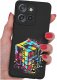 krainaGSM Etui do Motorola Moto EDGE 50 Neo WZORY SILIKONOWE MATT CASE + SZKŁO 9H 1