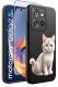 krainaGSM Etui do Motorola Moto EDGE 50 Neo WZORY SILIKONOWE MATT CASE + SZKŁO 9H 2