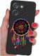 Etui do Motorola Moto EDGE 50 Neo WZORY |SILIKONOWE MATT CASE + SZKŁO 9H 1