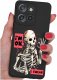 Etui do Motorola Moto EDGE 50 Neo WZORY |SILIKONOWE MATT CASE + SZKŁO 9H 1