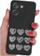 Etui do Motorola Moto EDGE 50 Neo WZORY |SILIKONOWE MATT CASE + SZKŁO 9H 1