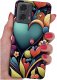 krainaGSM Etui do Motorola Moto G24 |G24 POWER |G04 |E14 WZORY |SILIKONOWE MATT SZKŁO 1