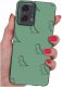 krainaGSM Etui do Motorola Moto G24 |G24 POWER |G04 |E14 WZORY |SILIKONOWE MATT SZKŁO 1