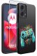 krainaGSM Etui do Motorola Moto G24 |G24 POWER |G04 |E14 WZORY |SILIKONOWE MATT SZKŁO 2