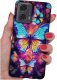 krainaGSM Etui do Motorola Moto G24 |G24 POWER |G04 |E14 WZORY |SILIKONOWE MATT SZKŁO 1