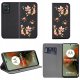 krainaGSM Etui do Motorola Moto G55 5G MAGNET WZORY CASE PORTFEL + SZKŁO 9H 2