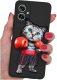 krainaGSM Etui do Motorola Moto G55 5G WZORY |SILIKONOWE MATT CASE + SZKŁO 9H 1