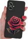 krainaGSM Etui do Motorola Moto G55 5G WZORY |SILIKONOWE MATT CASE + SZKŁO 9H 1