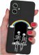 krainaGSM Etui do Motorola Moto G55 5G WZORY |SILIKONOWE MATT CASE + SZKŁO 9H 1